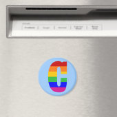 Rainbow Letter C Magnet (In Situ (Geschirrspüler))