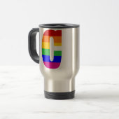 Rainbow Letter C Reisebecher (Vorderseite Links)