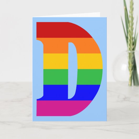Rainbow Letter D (Vorderseite)