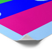 Rainbow Letter E Poster (Ecke)