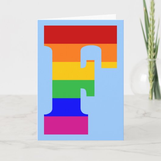 Rainbow Letter F (Vorderseite)