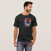 Rainbow Letter G Initial Mit Monogramm farbenfroh T-Shirt (Vorne ganz)