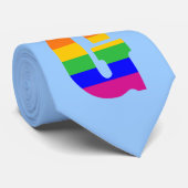 Rainbow Letter G Krawatte (Gerollt)