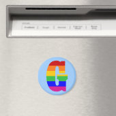 Rainbow Letter G Magnet (In Situ (Geschirrspüler))