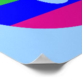 Rainbow Letter G Poster (Ecke)