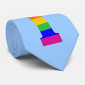 Rainbow Letter I Krawatte (Gerollt)
