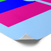 Rainbow Letter K Poster (Ecke)