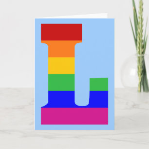 Rainbow Letter L