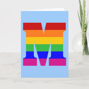 Rainbow Letter M