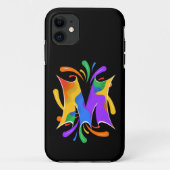 Rainbow Letter M Monogram Abstrakt Case-Mate iPhone Hülle (Rückseite)