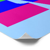 Rainbow Letter N Poster (Ecke)