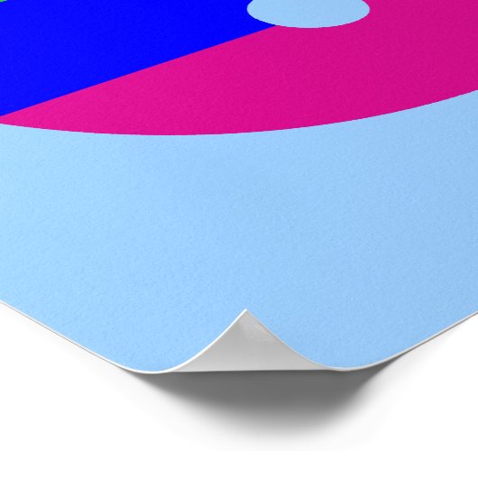 Rainbow Letter Q Poster (Ecke)