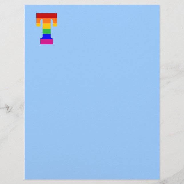 Rainbow Letter T (Vorderseite)
