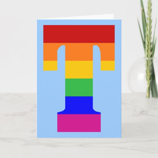 Rainbow Letter T (Vorderseite)