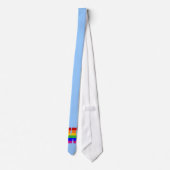 Rainbow Letter W Krawatte (Rückseite)