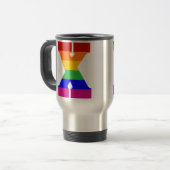 Rainbow Letter X Reisebecher (Vorderseite Links)