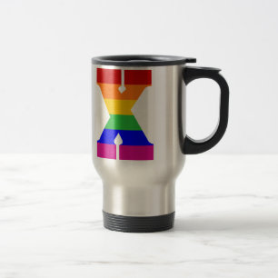 Rainbow Letter X Reisebecher