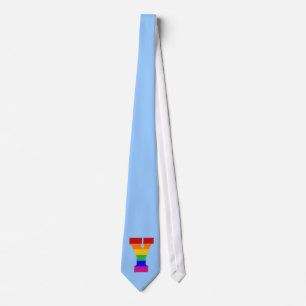 Rainbow Letter Y Krawatte