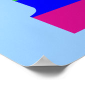 Rainbow Letter Y Poster (Ecke)