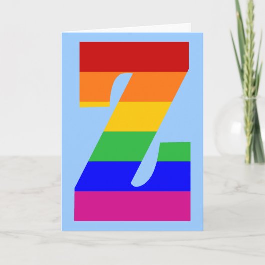 Rainbow Letter Z (Vorderseite)