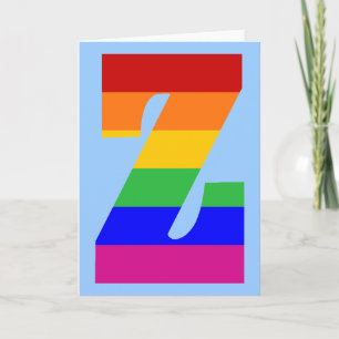 Rainbow Letter Z