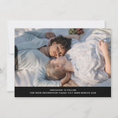 Rainbow Letters Black LGBTQ+ Typografy Foto Gerett Save The Date (Rückseite)