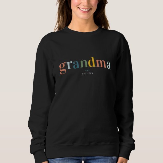 Rainbow Letters Oma | Errichtet Sweatshirt (Vorderseite)