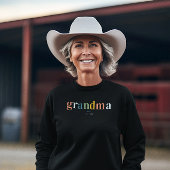 Rainbow Letters Oma | Errichtet Sweatshirt