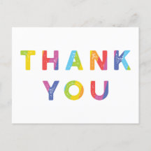 Rainbow Letters und Regenbogenstreifen Danke