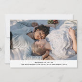 Rainbow Letters White LGBTQ+ Typografy Foto Save The Date (Rückseite)