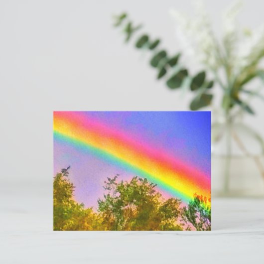 RAINBOW LG Postkarte (Stehend Vorderseite)