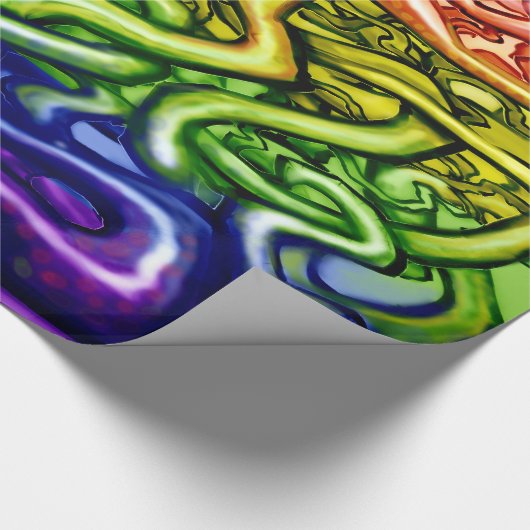 Rainbow LGBQT Geschenkpapier (Ecke)