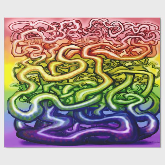 Rainbow LGBQT Geschenkpapier (Flach)