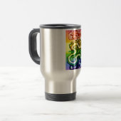 Rainbow LGBQT Reisebecher (Vorderseite Links)