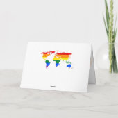 Rainbow LGBT CUSTOM-Karte Karte (Rückseite)