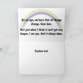 Rainbow LGBT CUSTOM-Karte Karte (Innenseite)