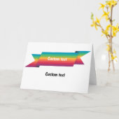 Rainbow LGBT CUSTOM-Karte Karte (Gelbe Blume)