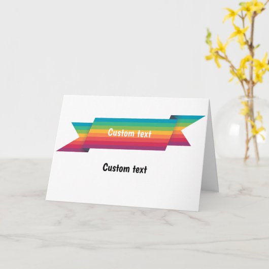 Rainbow LGBT CUSTOM-Karte Karte (Gelbe Blume)