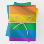 Rainbow LGBT Flag Wrapping Paper Sheets - Prix Geschenkpapier Set (Beispiel)