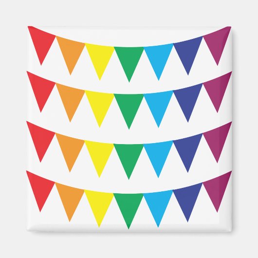 Rainbow LGBT-Flaggenmagnet Magnet (Vorne)