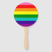 Rainbow LGBT Gay Fan Set Fächer (Rückseite)