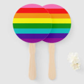 Rainbow LGBT Gay Fan Set Fächer (Vorne und Hinten)