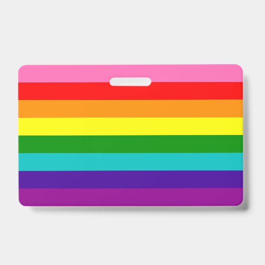 Rainbow LGBT Gay Flag Abzeichen Ausweis (Vorderseite)