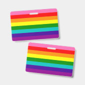 Rainbow LGBT Gay Flag Abzeichen Ausweis (Vorder- & Rückseite)