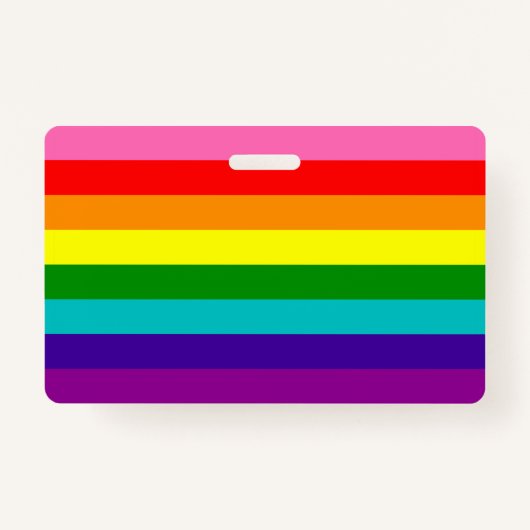 Rainbow LGBT Gay Flag Abzeichen Ausweis (Vorderseite)