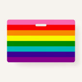 Rainbow LGBT Gay Flag Abzeichen Ausweis (Rückseite)