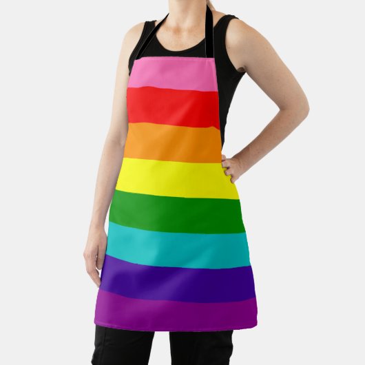 Rainbow LGBT Gay Flag All-Over Print Schürze (InSitu)