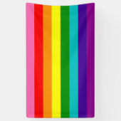 Rainbow LGBT gay flag Banner (Vertikal)