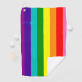 Rainbow LGBT Gay Flag Golf Handtuch (Insitu)