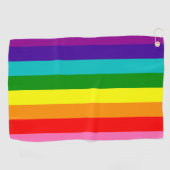 Rainbow LGBT Gay Flag Golf Handtuch (Horizontal)